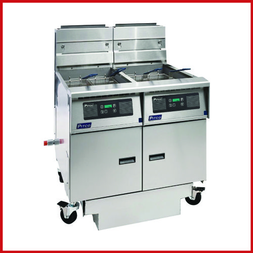 Pitco SGH50/FD-FF - Battery of 2 Fryers - Oil filtration - Digital Controls